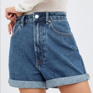 Zara Denim Mom Fit Shorts